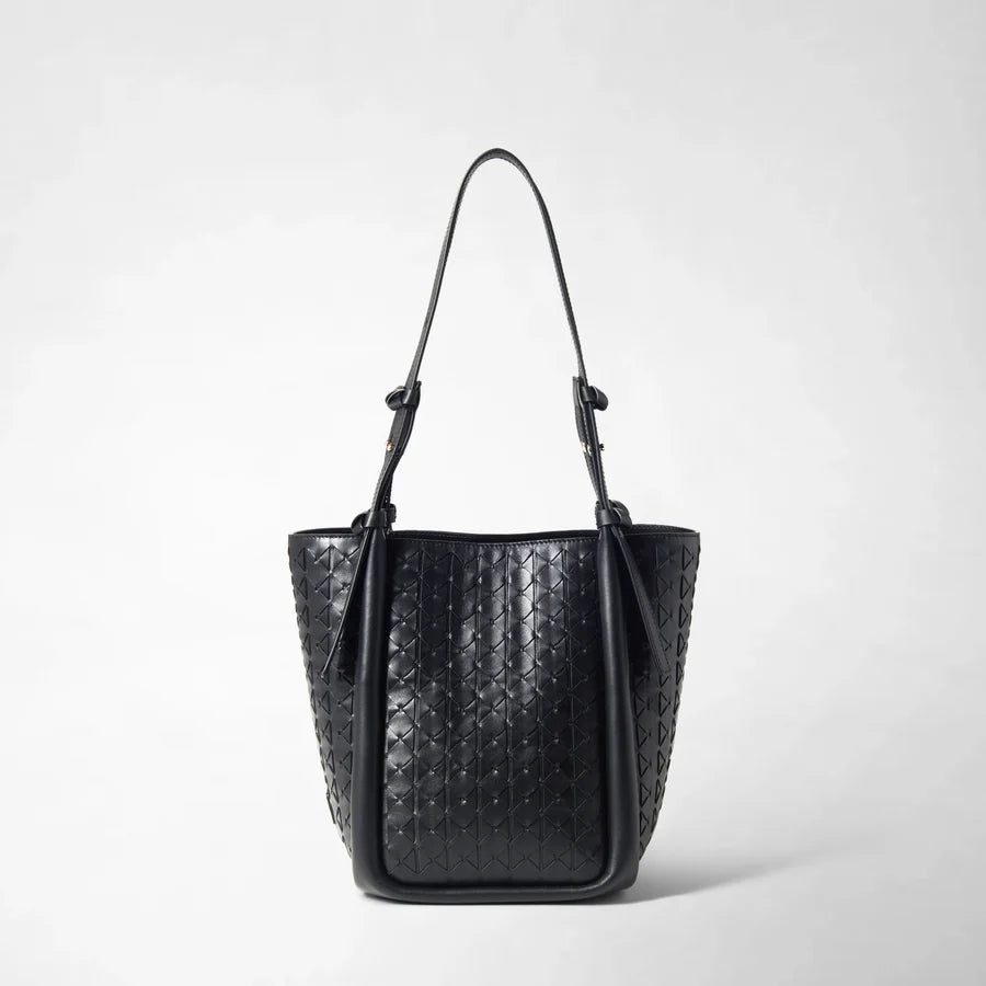 Serapian Mosaico Bucket Bag - Black