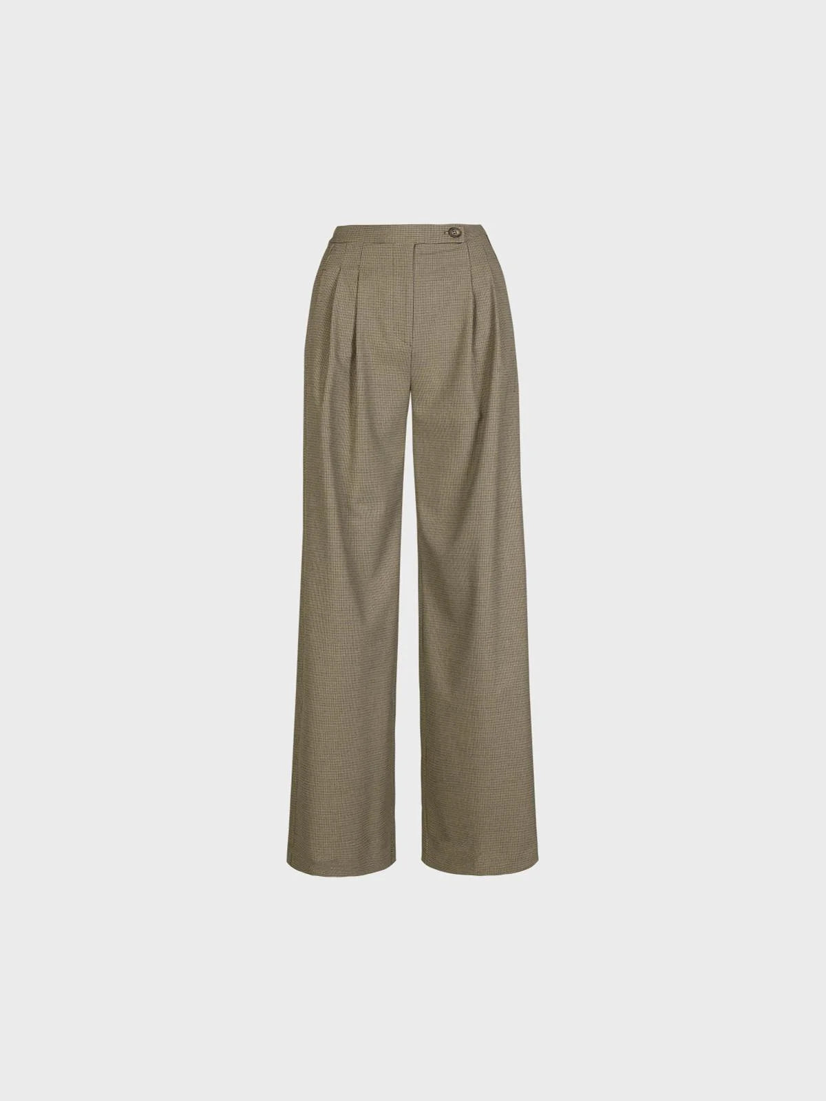 Sandro Ferrone:  Tailored Wide-Leg Trouser  – Olive Green