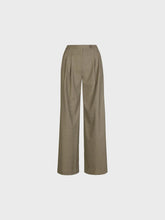 Sandro Ferrone:  Tailored Wide-Leg Trouser  – Olive Green