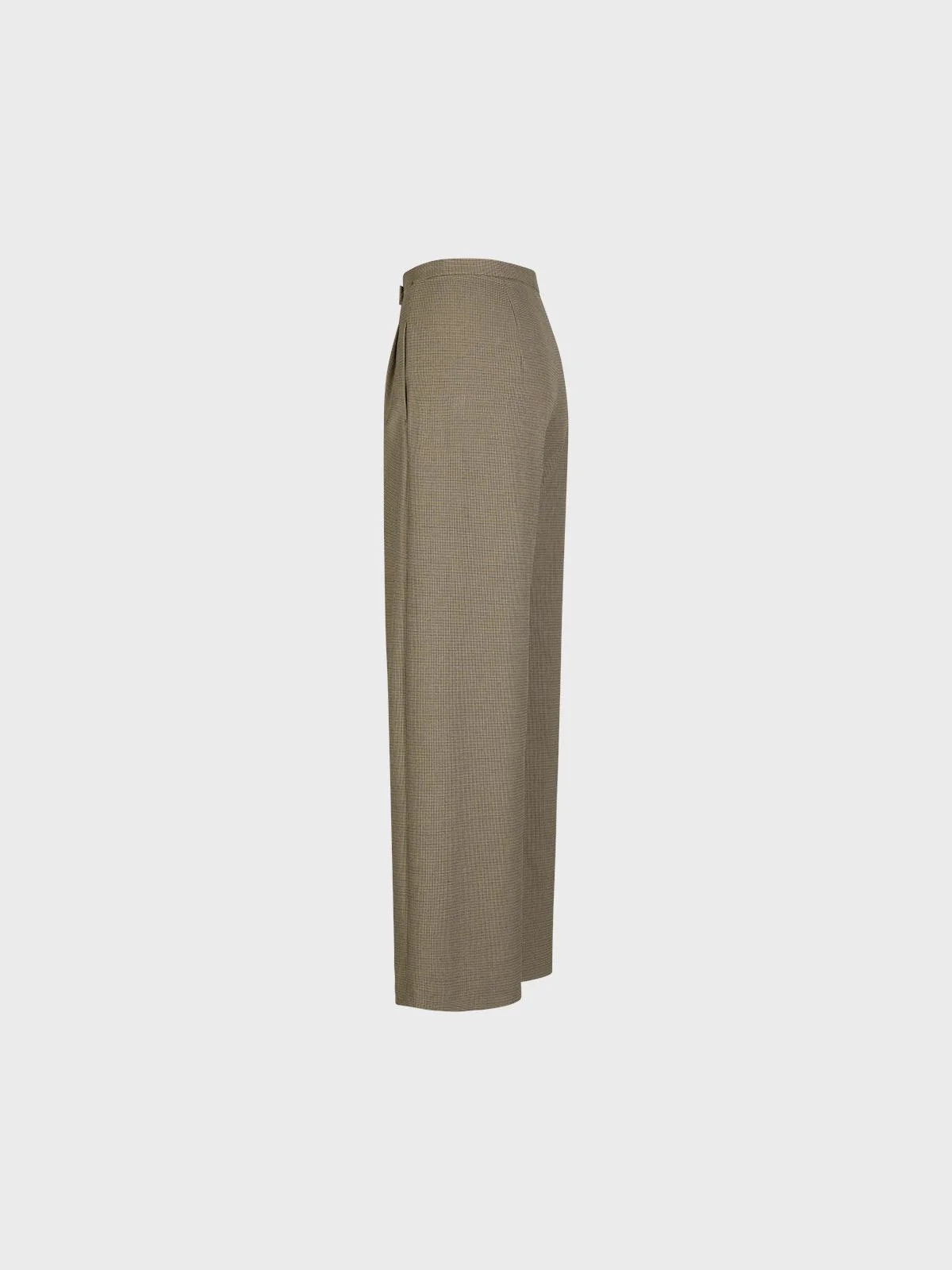 Sandro Ferrone:  Tailored Wide-Leg Trouser  – Olive Green