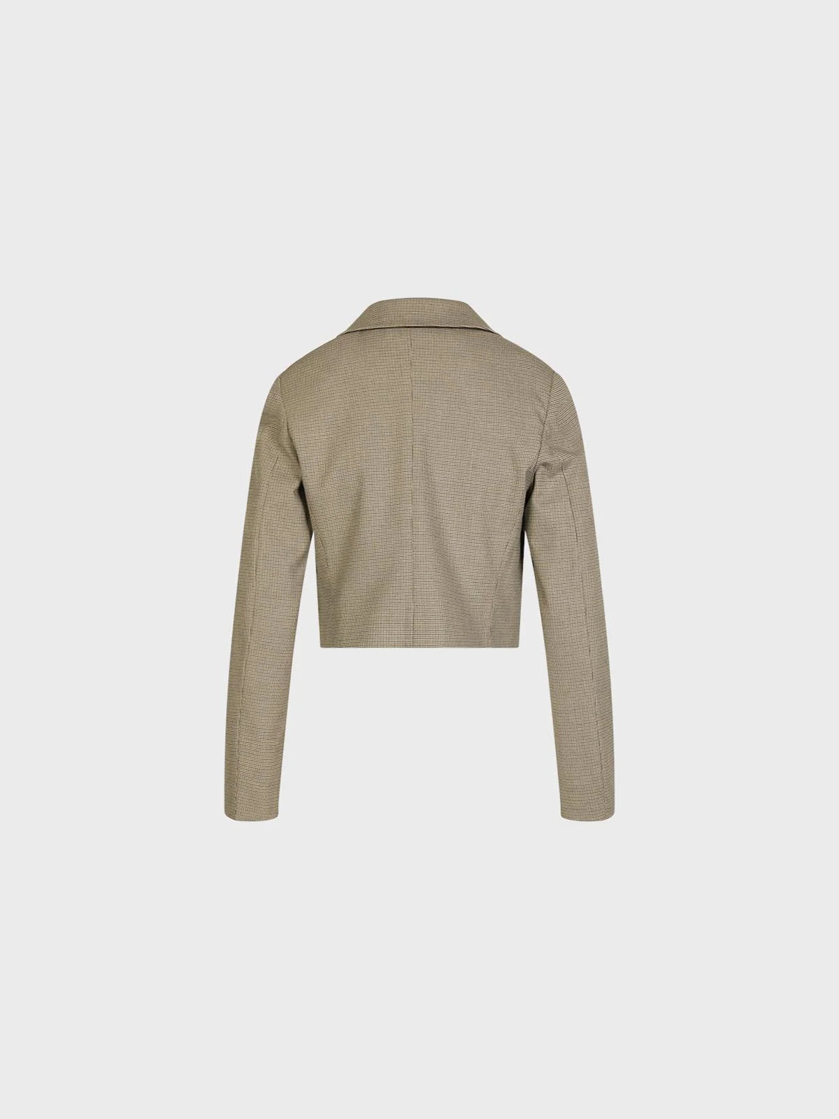 Sandro Ferrone:  Tailored Cropped Jacket – Olive Grey